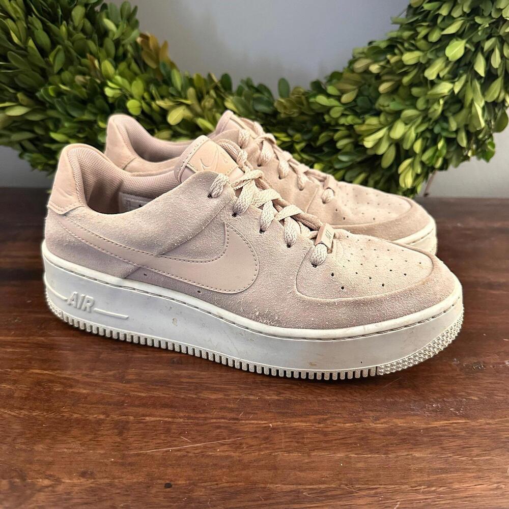 Nike Air Force 1 Sage Low Particle Beige Shoes 9.5‎ - Picture 3 of 6